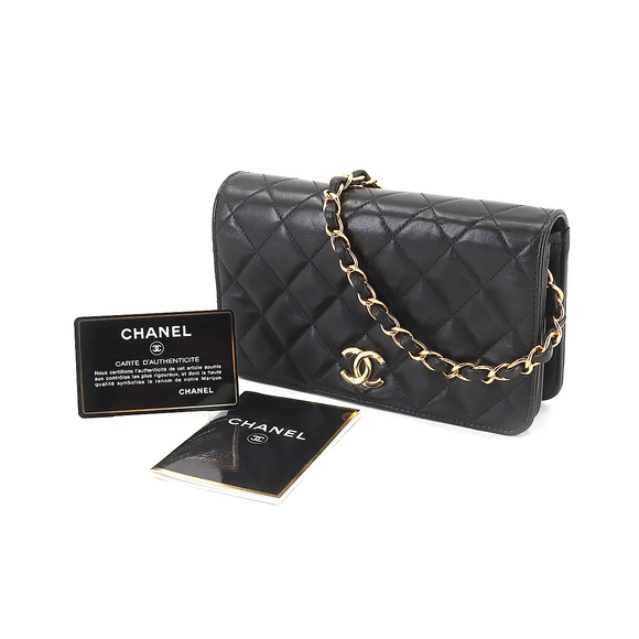 Chanel Mini Matelasse Chain Shoulder Bag Leather Black - Picture 8 of 9
